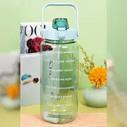 64OZ Motivational Water Bottle with Time Markings