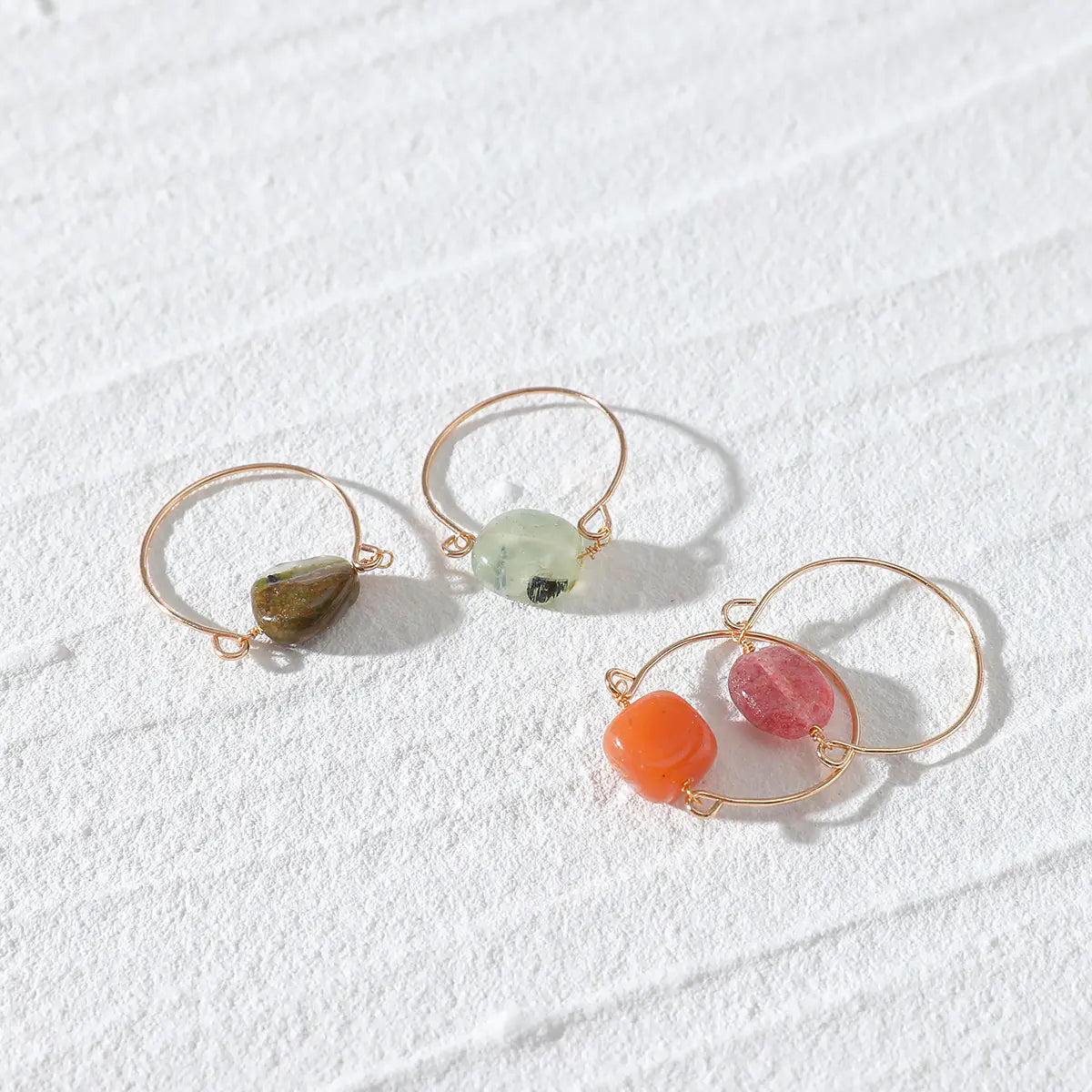 Multi-Layer Laminated Stone Ring