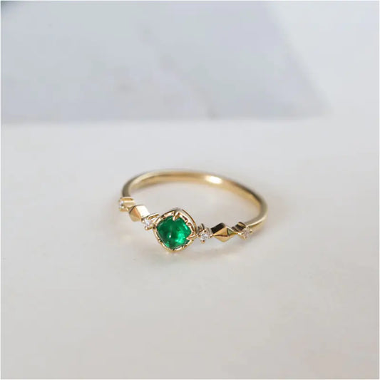 Gold-Plated Sterling Silver Women's Bracelet with Zircon