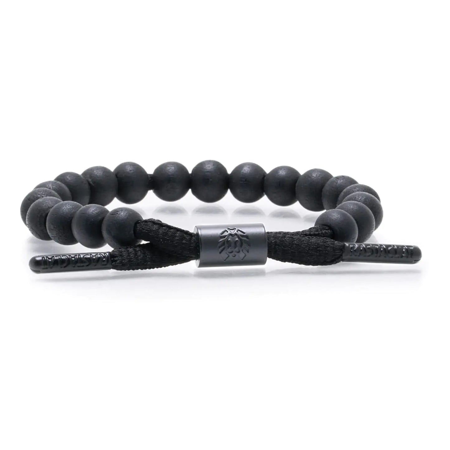 Rastaclat Beaded Bracelet for Men and Women - Karma Black Bracelet | Adjustable Stackable Bracelet Beaded by Hand (Small/Medium)