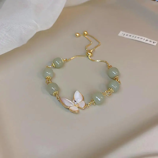 Korean Fashion Opal Butterfly Bracelet